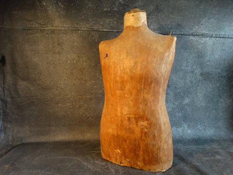 19th Century French Male Mannequin Torso A2404