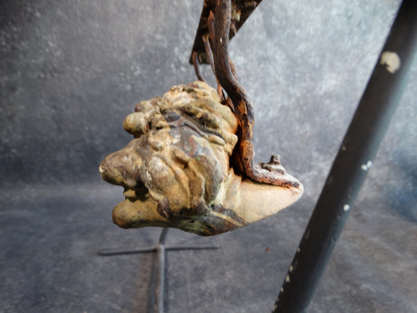 Four Mounted Cast Bronze Arcade Heads pre-War A2419