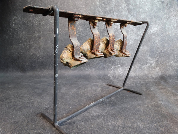 Four Mounted Cast Bronze Arcade Heads pre-War A2419