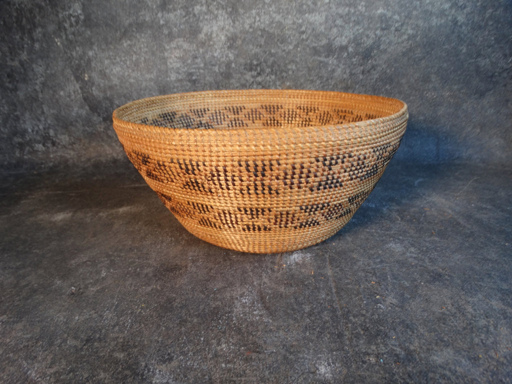 Yokuts Rattlesnake Pattern Basket A 2794