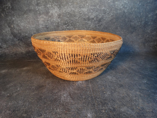 Yokuts Rattlesnake Pattern Basket A 2794