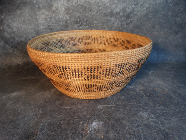 Yokuts Rattlesnake Pattern Basket A 2794