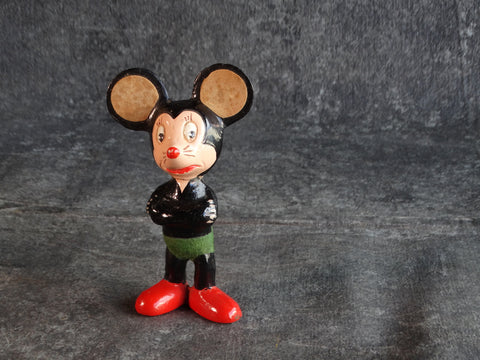 1930s Mickey Mouse - Painted Wood Composite Figure  A2902