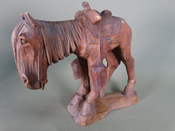 Andy Anderson - Saddled Horse - Folk Art Figure A2954