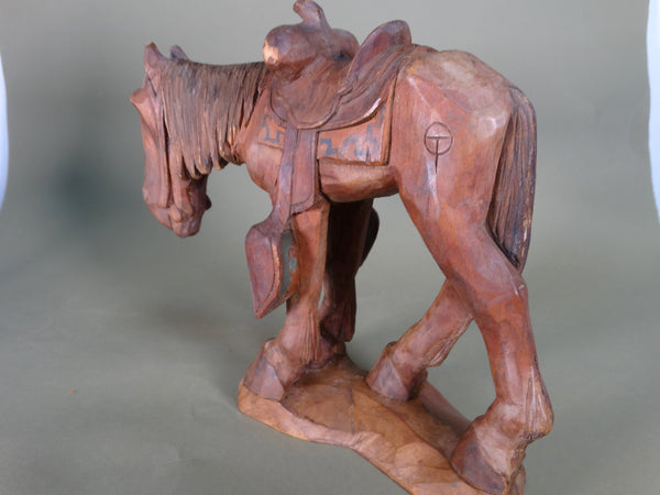 Andy Anderson - Saddled Horse - Folk Art Figure A2954