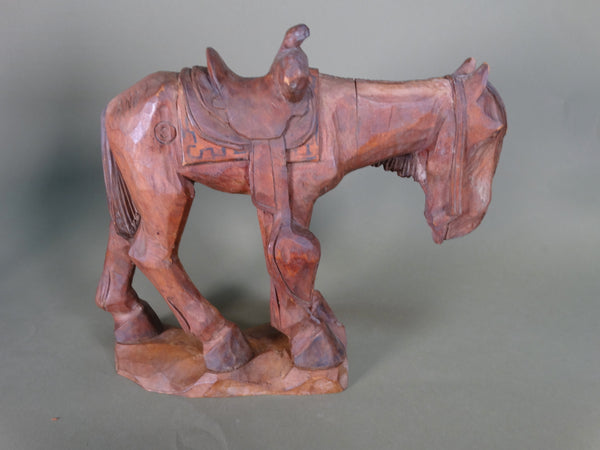 Andy Anderson - Saddled Horse - Folk Art Figure A2954
