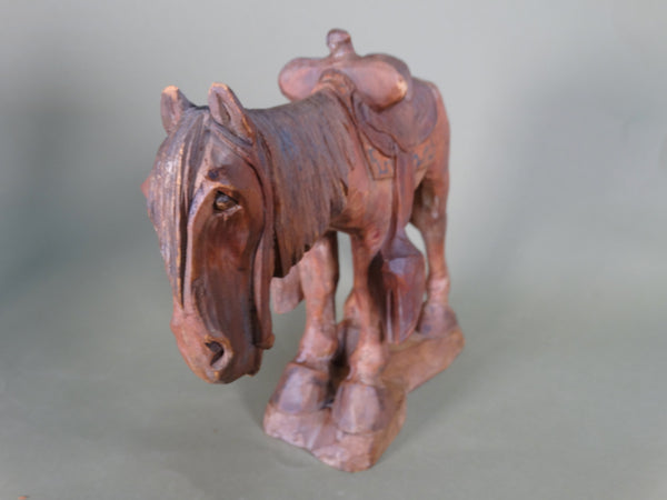 Andy Anderson - Saddled Horse - Folk Art Figure A2954