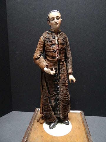 Spanish Revival-Italian Continental Male Priest or Noble Man Figure 19th century