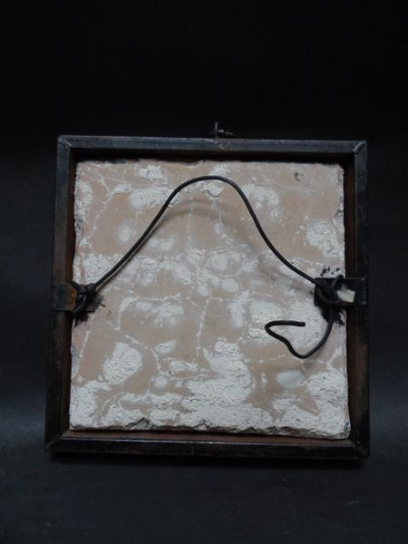 Spanish Royal Coat of Arms Tile in Wrought Iron Surround