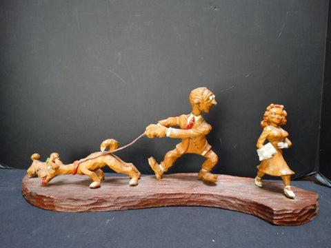 Folk Art Carving “What a dog!”