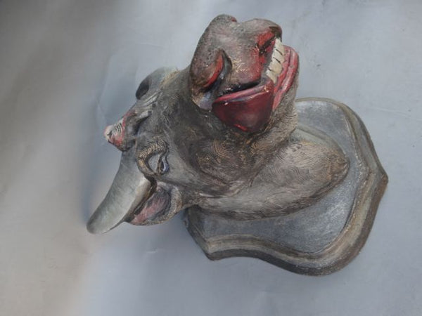 Asian Terracotta Water Buffalo Head