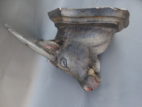 Asian Terracotta Water Buffalo Head