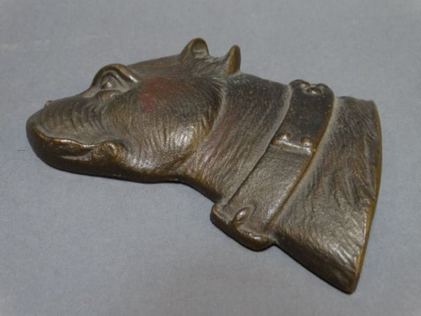 Bradley & Hubbard Bull Terrier Bronze Paper Weight