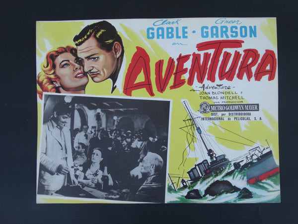 ADVENTURE (Aventura) 1945 Lobby Card