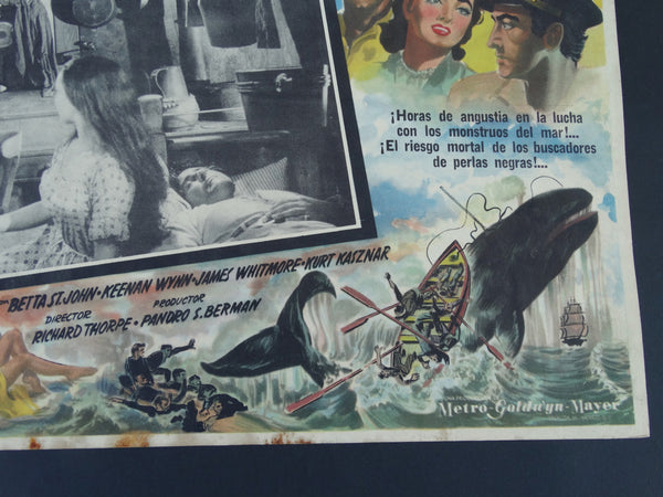 ALL THE BROTHERS WERE VALIANT(Todos los Hermanos) Lobby Card 1953