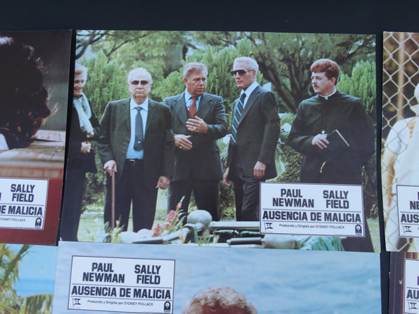 ABSENCE OF MALICE (Ausencia de Malicia) 1981 Set of 8 Lobby Cards 1981