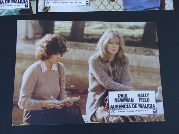 ABSENCE OF MALICE (Ausencia de Malicia) 1981 Set of 8 Lobby Cards 1981