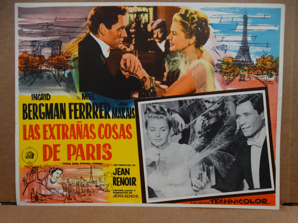 ELENA AND HER MEN (Las Extranas Cosas de Paris)1956 set of 7 Lobby Cards