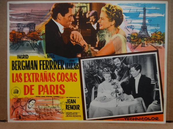 ELENA AND HER MEN (Las Extranas Cosas de Paris)1956 set of 7 Lobby Cards