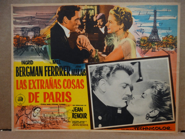 ELENA AND HER MEN (Las Extranas Cosas de Paris)1956 set of 7 Lobby Cards