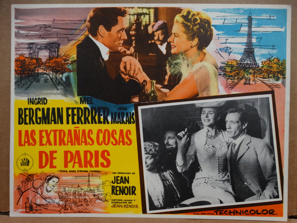 ELENA AND HER MEN (Las Extranas Cosas de Paris)1956 set of 7 Lobby Cards