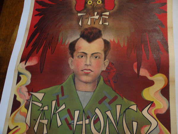 The Fak Hongs --  Original Magician poster With Wise Owl.