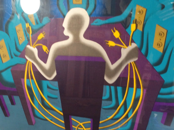 Mark Kostabi - Current Exchange - Serigraph 1990 AP1184