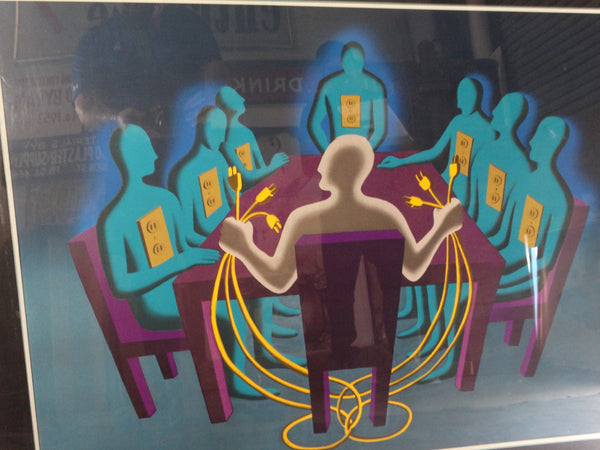 Mark Kostabi - Current Exchange - Serigraph 1990 AP1184