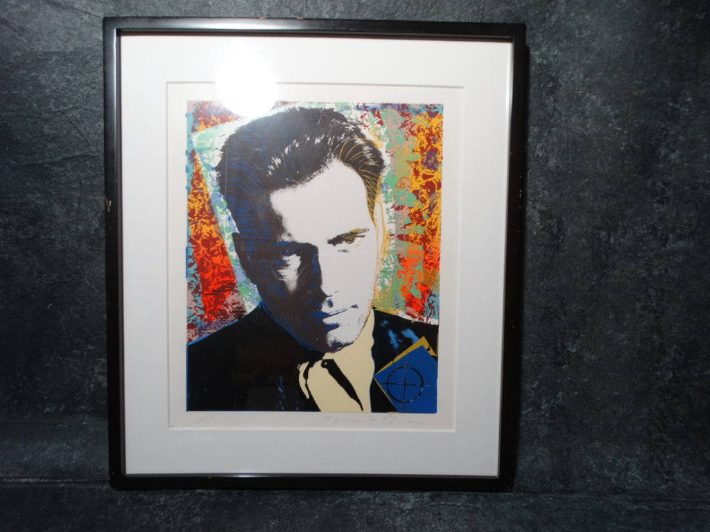 Richard Duardo /Jim Evans joint portrait of Humphrey Bogart Serigraph 1985-89 AP1188