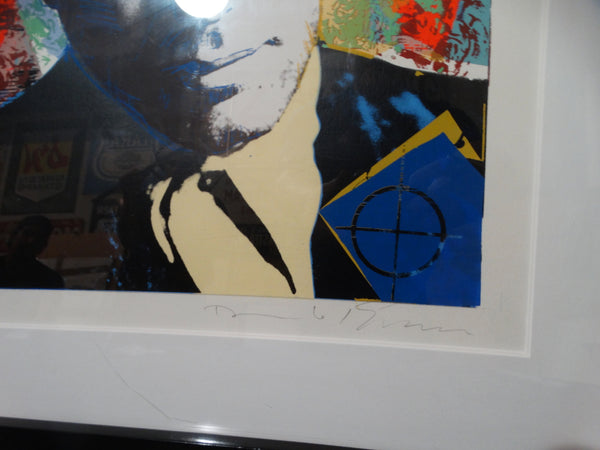 Richard Duardo /Jim Evans joint portrait of Humphrey Bogart Serigraph 1985-89 AP1188