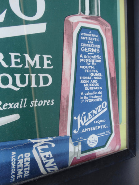 Mother Daughter Klenzo Dentifrice Poster 1920s - School Your Child In Mouth Hygiene