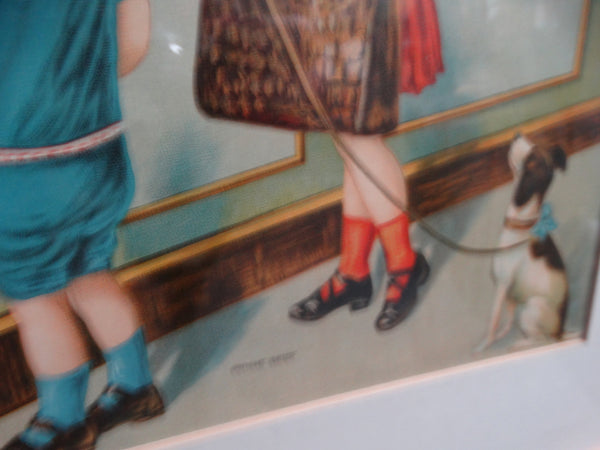 Butcher Shop Litho Advertising or Educational Poster c 1926-7