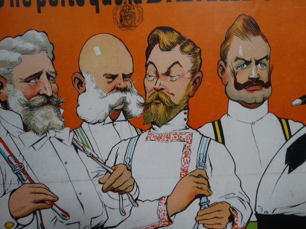 Albert Guillaume - Advertisement for Charles Guyot Suspenders - Lithographic Poster 1906 AP1205