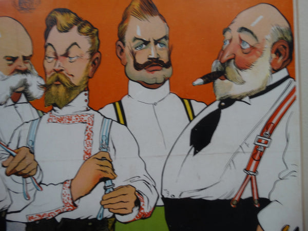 Albert Guillaume - Advertisement for Charles Guyot Suspenders - Lithographic Poster 1906 AP1205