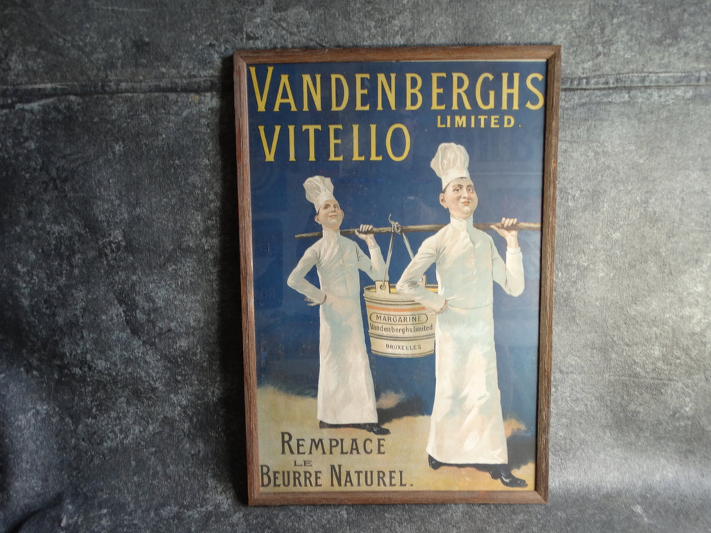 Vandenberghs Vitello Limited Margarine Advertising Poster c 1905 AP1208