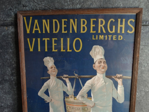Vandenberghs Vitello Limited Margarine Advertising Poster c 1905 AP1208