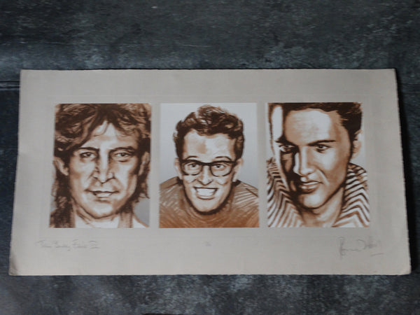 Ron Wood - John, Buddy and Elvis Serigraph AP1221
