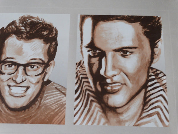 Ron Wood - John, Buddy and Elvis Serigraph AP1221