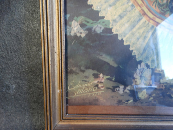 Mexican Calendar Art Litho - Eduardo Cataño - Fiesta Jarocha / La Zandunga 1940 AP1236