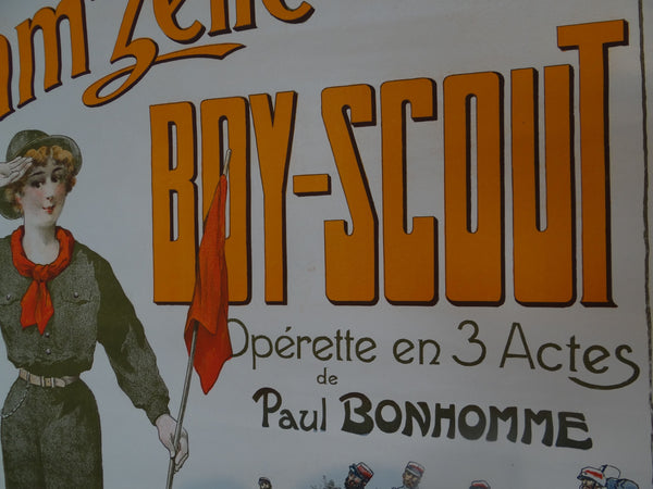 French Operetta Poster - MAM'ZELLE BOY-SCOUT