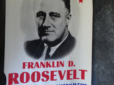 1930s FDR Poster Designed by Dean Tavoularis for Bonnie and Clyde 1966-7 AP1253