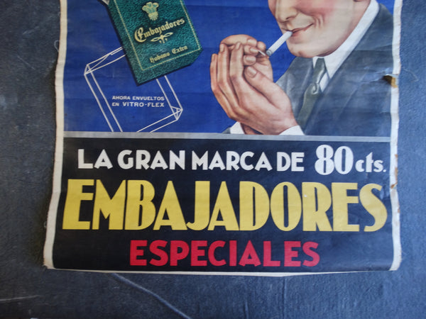 Embajadores Especiales Mexican Cigarette Advertising Poster AP1255