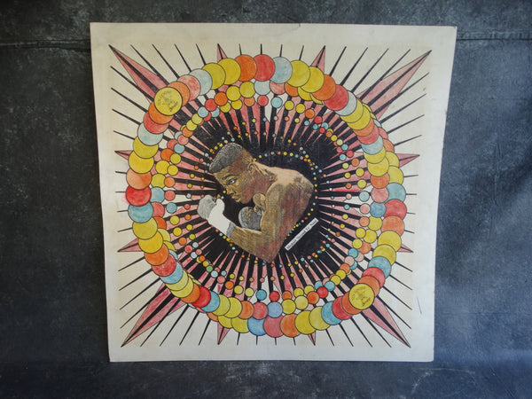 Original Portrait Art for Ten Goose Boxing Gym featuring Michael Nunn circa 1990 AP1271