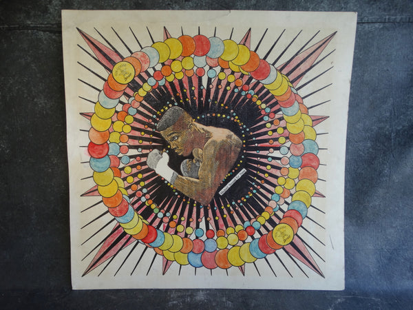 Original Portrait Art for Ten Goose Boxing Gym featuring Michael Nunn circa 1990 AP1271