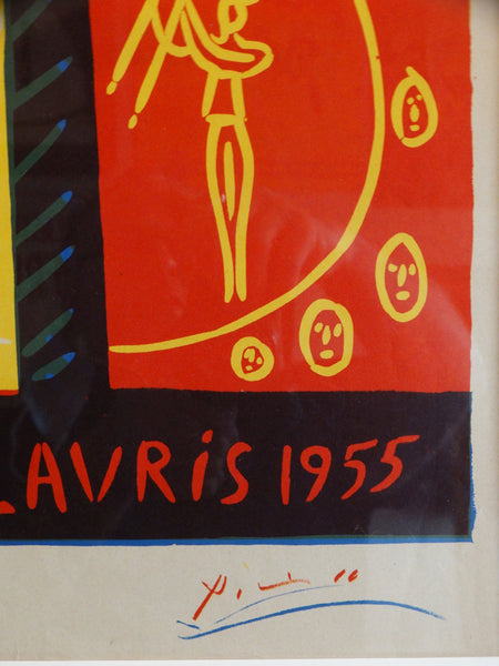 Picasso Offset Color Lithograph Poster- Toros En Vallauris 1955 - AP1290