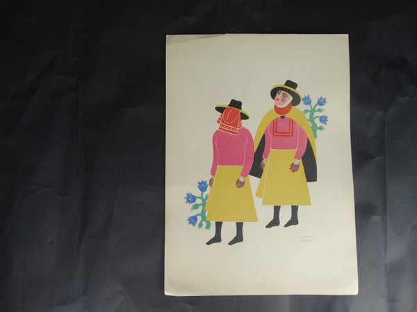 Carlos Mérida Carnival in Mexico Color Edition 49 Lithograph #10 AP1291