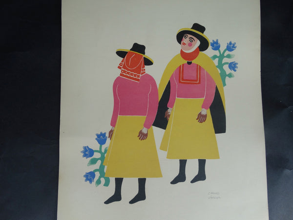 Carlos Mérida Carnival in Mexico Color Edition 49 Lithograph #10 AP1291
