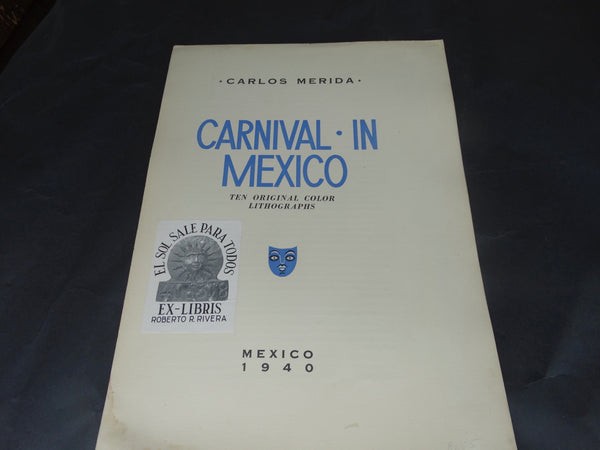 Carlos Mérida Carnival in Mexico Color Edition 49 Lithograph #10 AP1291