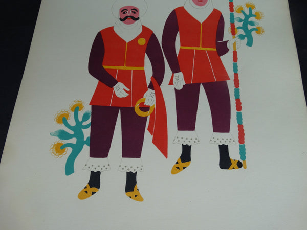 Carlos Mérida Carnival in Mexico Color Edition 49 Lithograph #9 AP1292