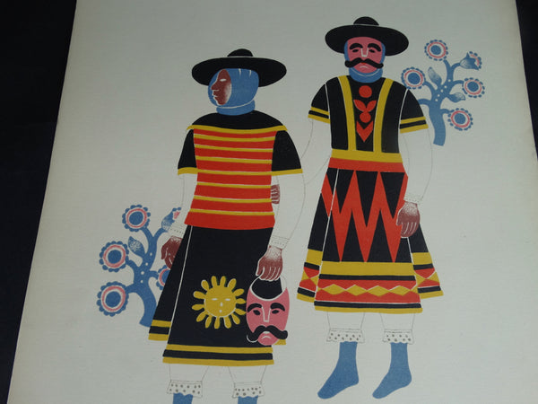 Carlos Mérida Carnival in Mexico Color Edition 49 Lithograph #1 AP1298